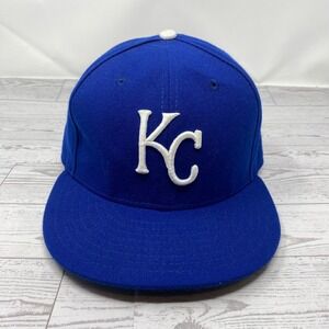 New Era Kansas City Royals MLB Baseball Cap 59FIFTY Royal Blue‎ KC Fitted